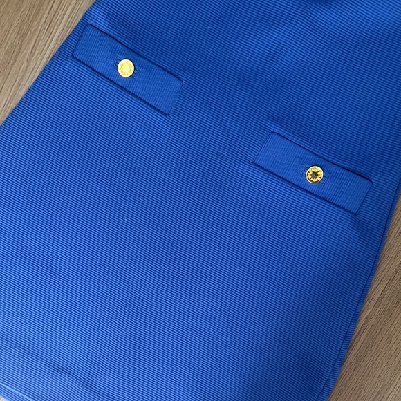 Lilly Pulitzer Vibrant Blue Ribbed Knit Dress - Picture 3 of 4